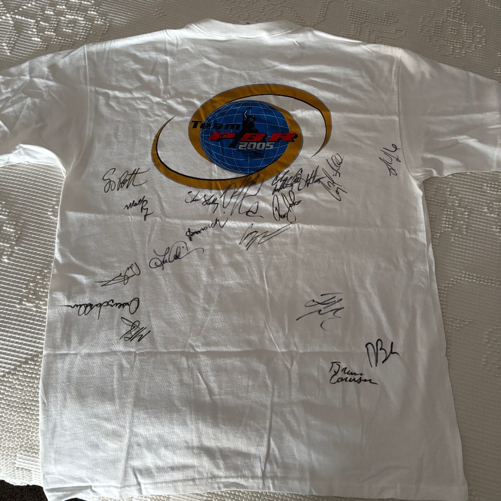 Team PBR Professional Bull Riders T-Shirt with Autographs
